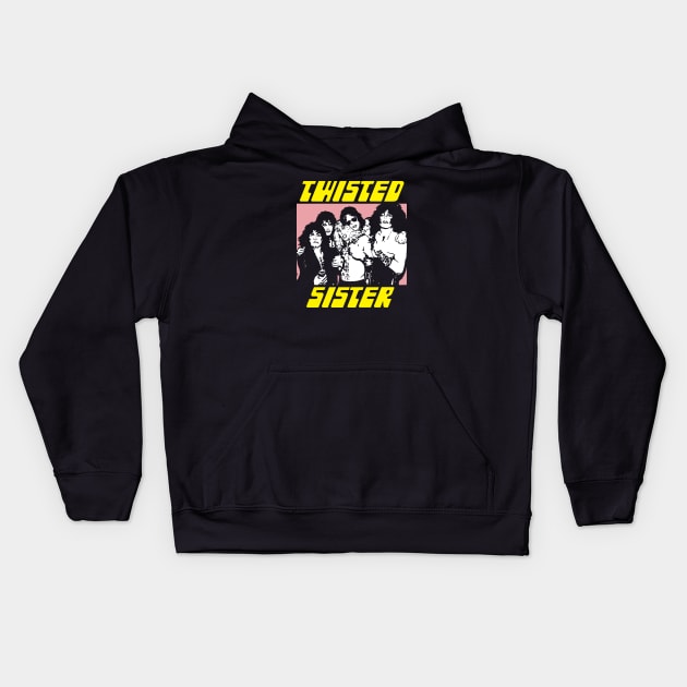 Twisted Sister Kids Hoodie by Chewbaccadoll